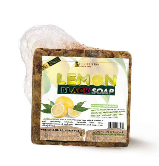 LEMON AFRICAN BLACK SOAP