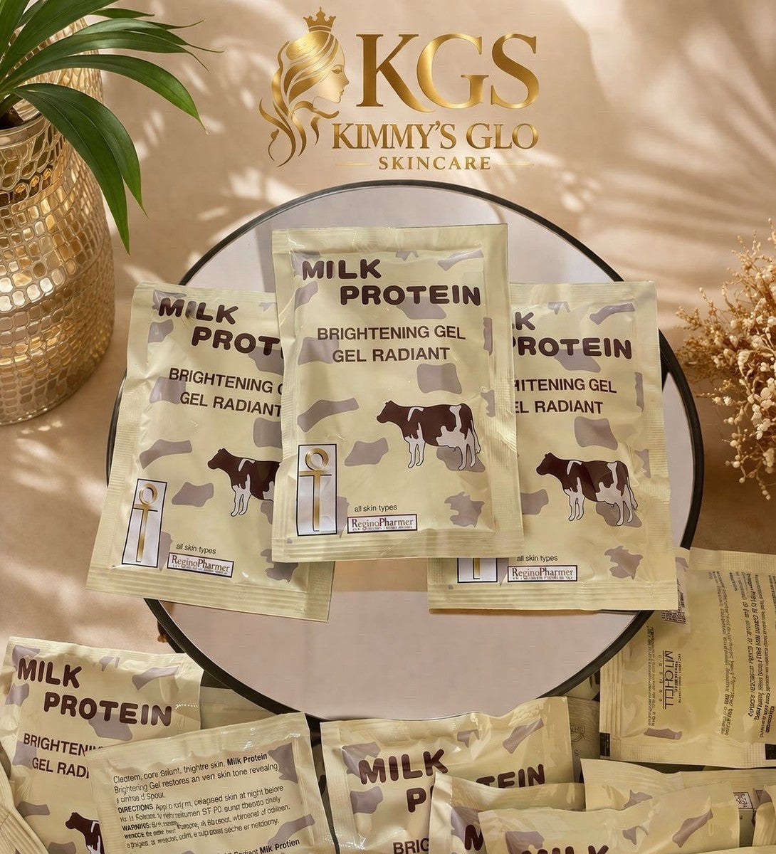 2pack Milk Protein Brightening Gel